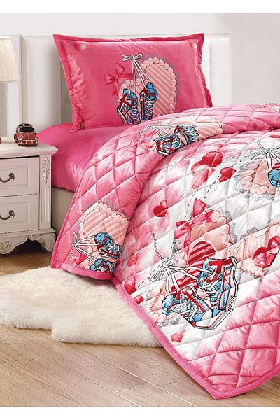 Sleep Night Kids Velvet Comforter Set 3 Pcs Single Size 150 X 200 Cm with bed sheet and pillow case