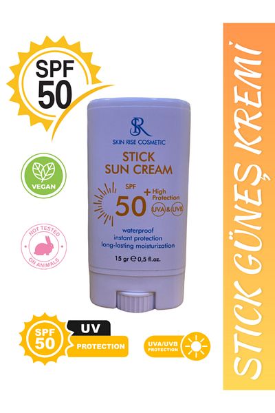 skın rise Transparent Stick Sunscreen Spf50+ High Protection 15 Gr
