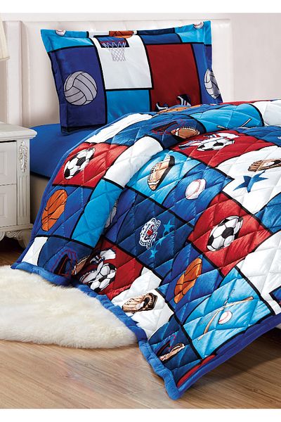 Sleep Night Kids Velvet Comforter Set 3 Pcs Single Size 150 X 200 Cm with bed sheet and pillow case