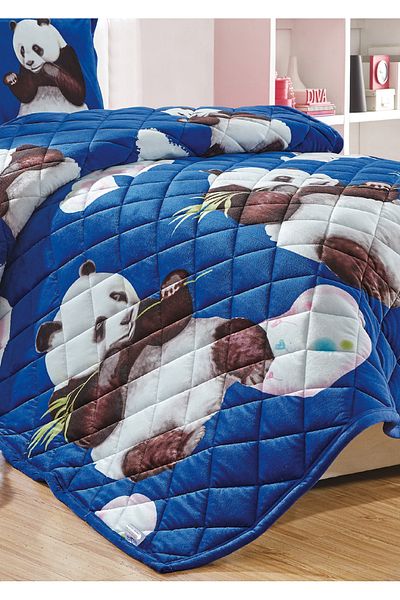 Sleep Night Kids Velvet Comforter Set 3 Pcs Single Size 150 X 200 Cm with bed sheet and pillow case