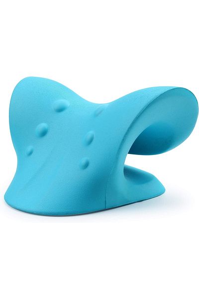 COOYA Portable Orthopedic Cervical Neck Pillow - Neck and Shoulder Relaxer for Travel, Home & Office