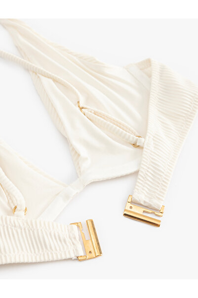 Koton Μπλουζάκι μπικίνι με υφή με ραβδώσεις