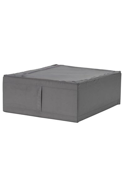 IKEA SKUBB Storage Case ( Dark grey43x53x19 cm) – Foldable & Breathable Organizer for Clothes & Linens