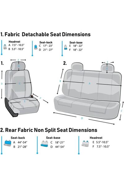 fulina 9 pcs Car Seat Covers,Full Set Universal Leather,Extended Durability,Washable,for Suv,Sedan,Red
