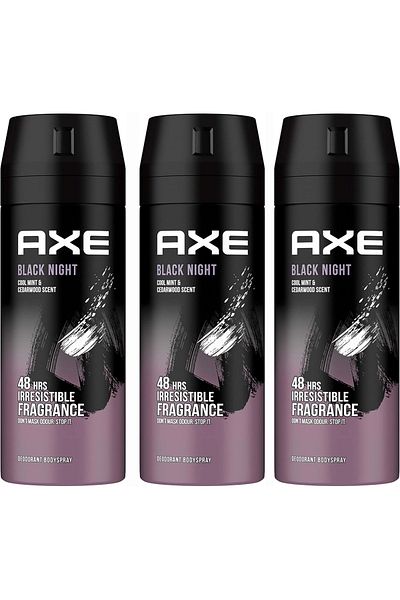 Axe Body Spray for Men Black Night 150ML X 3
