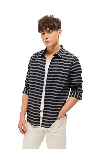 The Bear House Cotton Shirt for Men Regular Fit, Long Sleeve, Casual & Formal...