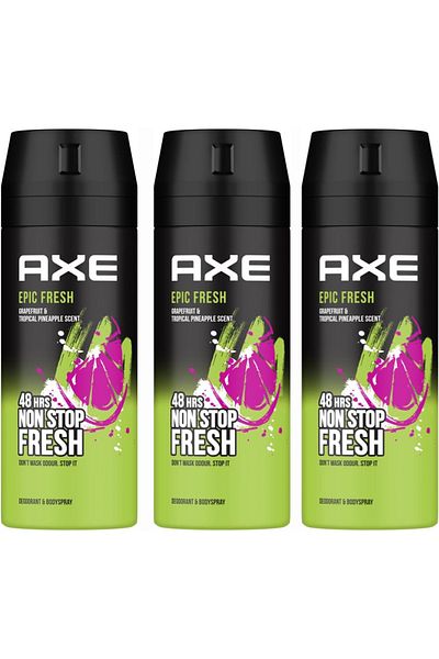 Axe Body Spray for Men Epic Fresh 150ML X 3