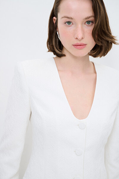 adL Kare Yaka Ceket Elbise