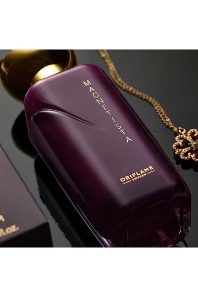Oriflame Complete set for Her, Magnetista women's perfume, Dactylion badge with motivational message