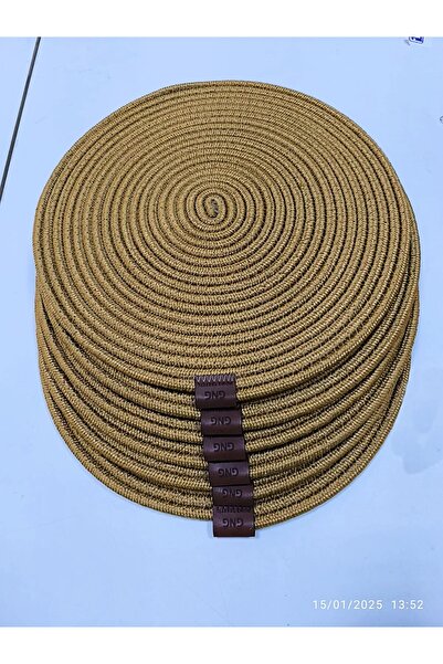 GNG Home Tekstil Gng Home Tesktil Jute Placă din răchită 6 bucăți American Se...