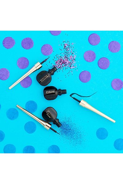 Eveline Cosmetics Eveline Cosmetics Make Up Celebrities Eyeliner Wide Lash, Black, 3 Gm