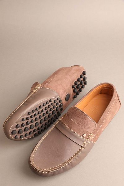 Gondol Men's Genuine Leather Classic Loafer Mink 42 Ttx.20134