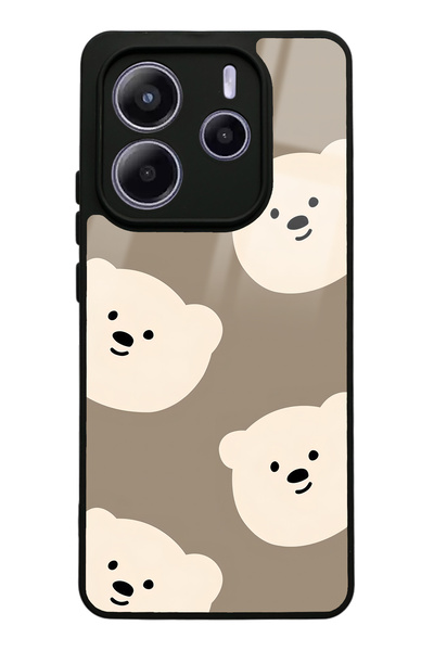 Spoyi حافظة هاتف لامعة لهاتف Xiaomi Redmi Note 14 5G بتصميم وجه جميل