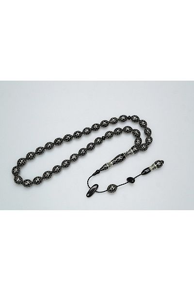 Skygo Oltu Stone Honeycomb Embroidered Rosary