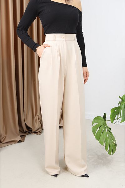 CLB COLLECTION Γυναικείο Palazzo Pantalon