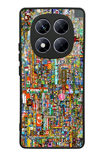 Spoyi Glossy Phone Case for Xiaomi Redmi Note 14 Pro 5g R/Place Souvenir Design