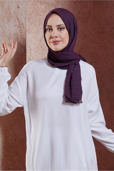 Alvina ALVİNA Shawl 8436 - Απλό και μοντέρνο σχέδιο