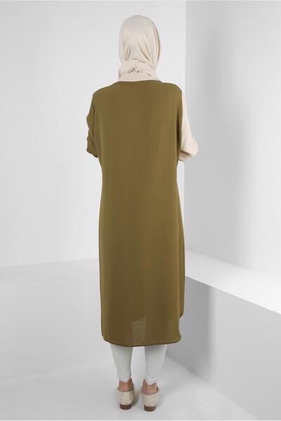 Alvina SHIRT COLLAR BUTTON DETAIL TUNIC 43704