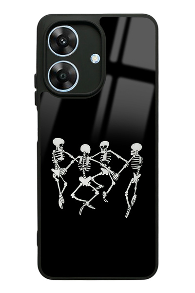 Spoyi حافظة هاتف لامعة بتصميم هيكل عظمي راقص لهاتف اوبو ريلمي نوت 60