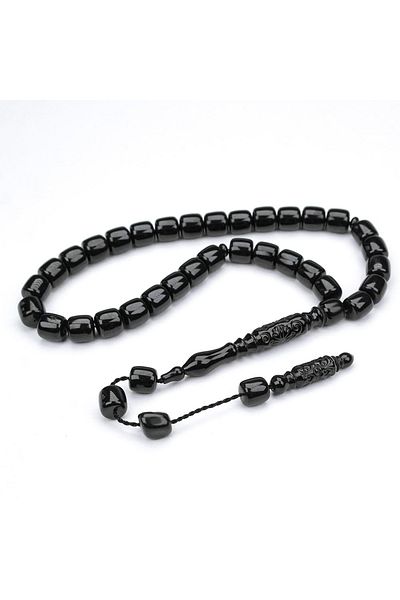 Skygo Oltu Stone Short Antique Model Nakkaş Carved Imameli Rosary