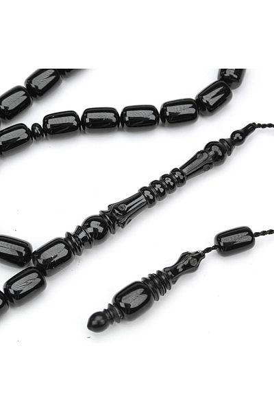 Skygo Leaf Motif Ring Embroidered Carved Imam Prayer Beads
