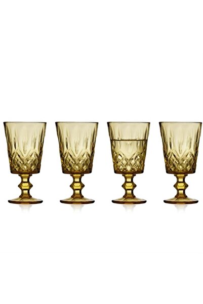 Lyngby Glas Sorrento Şarap Kadehi 4 Adet 29 Cl Amber