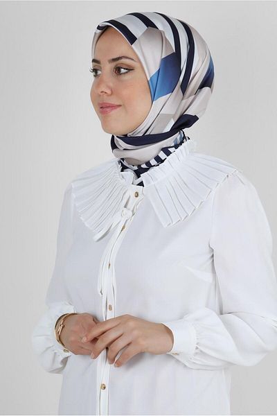 Alvina Eșarfă 8246 - Detaliat dungi