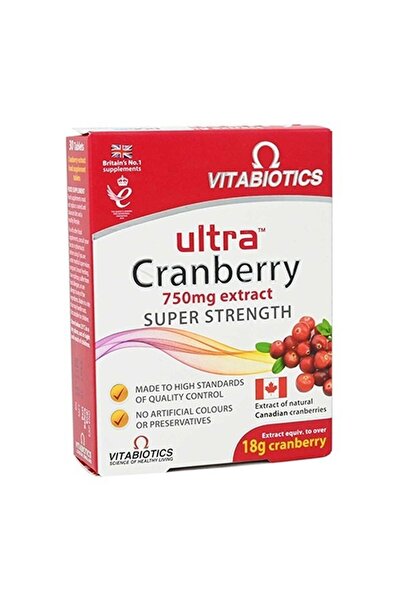 Vitabiotics Ultra Cranberry, 750 Mg - 30 Tabs