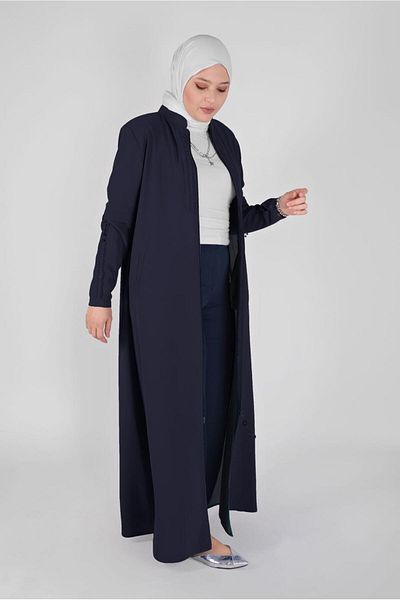 Alvina Κεντημένο με χάντρες Judge Collar Coat - 10368