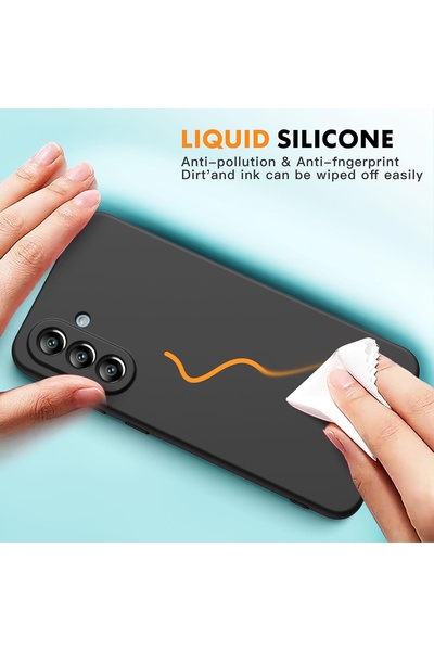 m.tk moveteck Samsung Galaxy A36 Kılıf Kamera Korumalı Yumuşak Renkli Mat Silikon + 9H Ekran Koruyucu Cam 2in1 Set