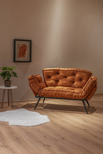 Berta Concept Storm Yatak Olabilen Mekanizmalı Kolları Yatan Ikili Kanepe Kol...