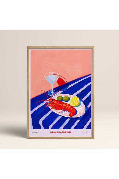 HOMEPACK Единична картина в дървена рамка, единичен плакат, картина TK/1408