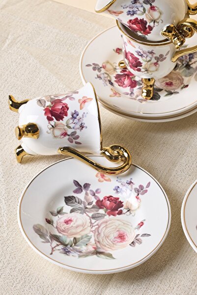 Perotti Porcelain Rose Garden 6 Personality Coffee Cup