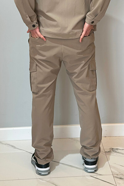 REMSA Бежеві чоловічі штани з застібками 24720