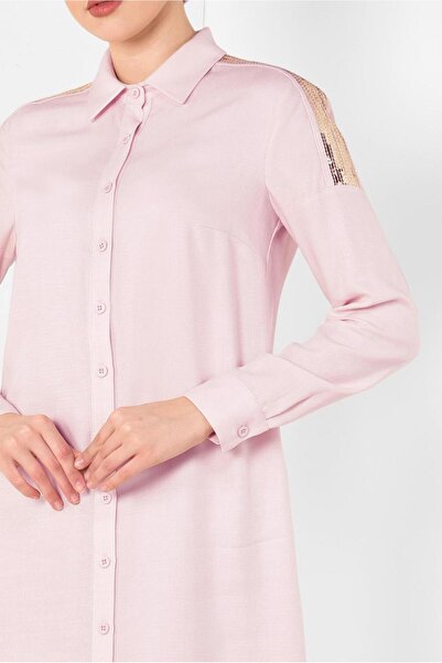 Alvina Sequined Shoulder Detailed Tunic 4348