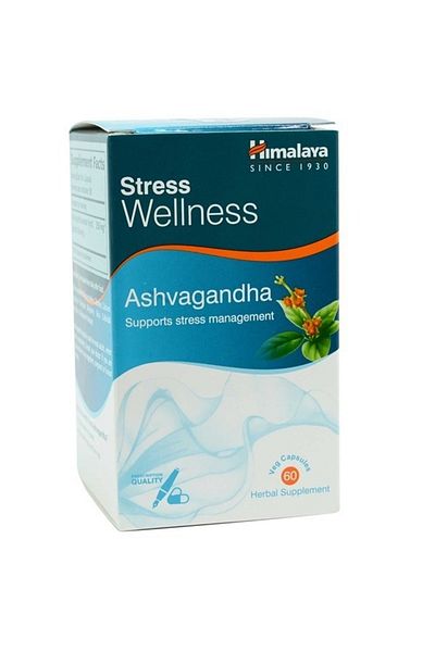 Himalaya Ashvagandha, Relieves Stress And Boosts Energy, Ashwagandha Veg. Caps, 60 Tablets
