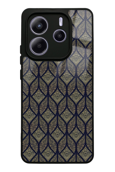 Spoyi حافظة هاتف لامعة بتصميم أوراق الشجر لهاتف Xiaomi Redmi Note 14 5G