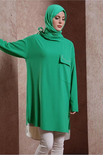 Alvina LAPEL TIE TUNIC 44438