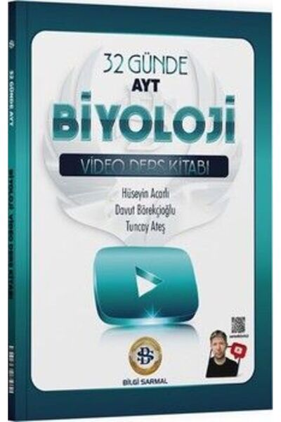 Bilgi Sarmal Yayınları Bilgi Sarmal AYT Biyoloji 32 Günde Video Ders Kitabı