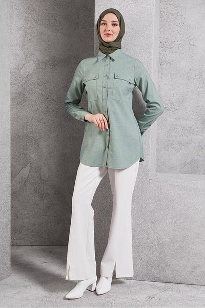 Alvina Shirt Collar Tunic 45080