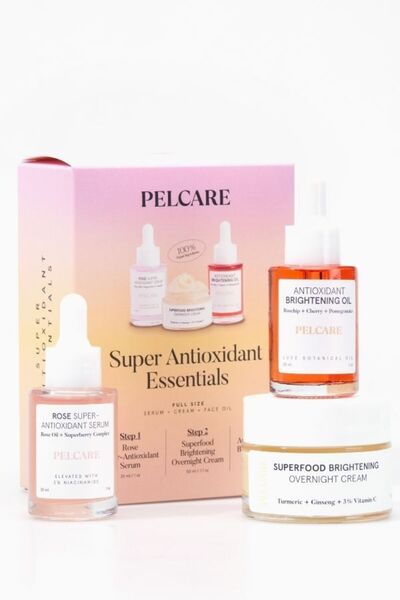 Pelcare SUPER ANTIOXIDANT ESSENTIAL ROUTINE SET - BİTKİSEL ANTİOKSİDAN RUTİN SETİ