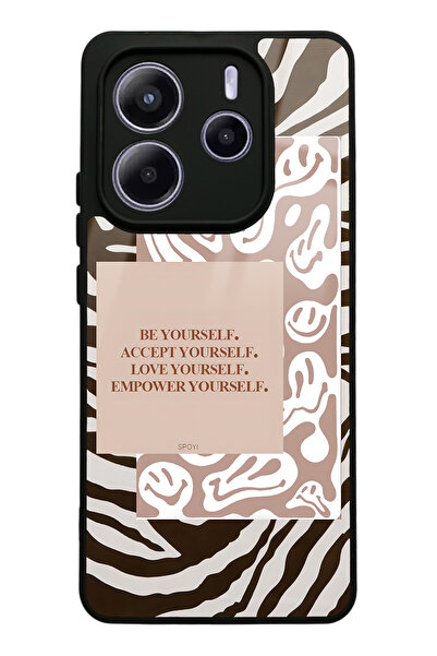 Spoyi Xiaomi Redmi Note 14 5G Emoji Zebra Tasarımlı Glossy Telefon Kılıfı