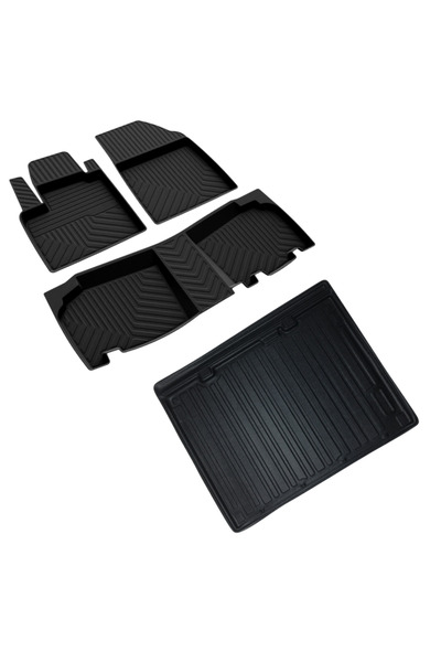 ferrous autoaccessories Renault Kangoo Ferrous 4D Havuzlu Kauçuk Paspas ve Ba...