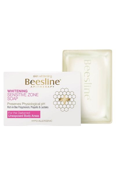 Beesline Whitening Sensitive Zone Soap, White, 110 Gm