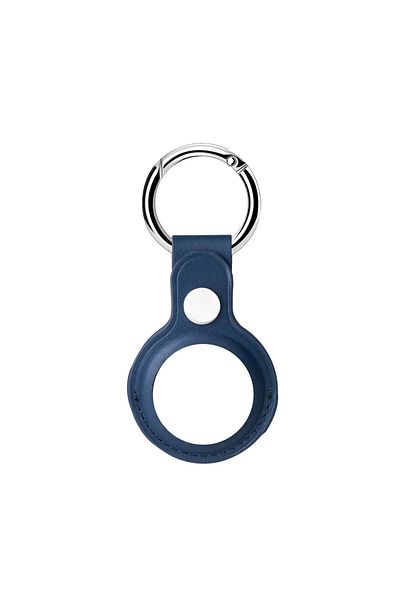 Choice A4 Leather Keychain for Apple Airtags Case Protective Cover Bumper Shell Tracker Accessories Anti-sc