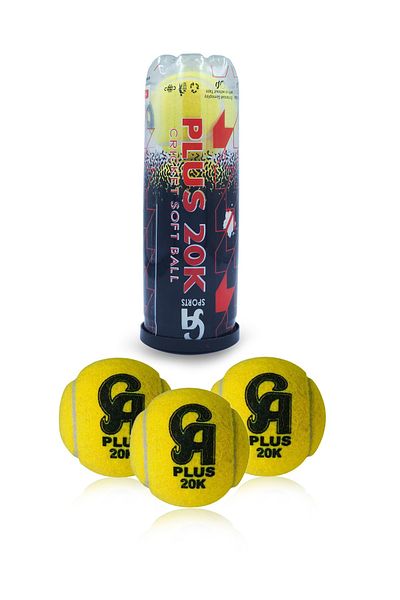 Generic CA Plus 20K Cricket Soft Ball Pack of 3 Practice Training