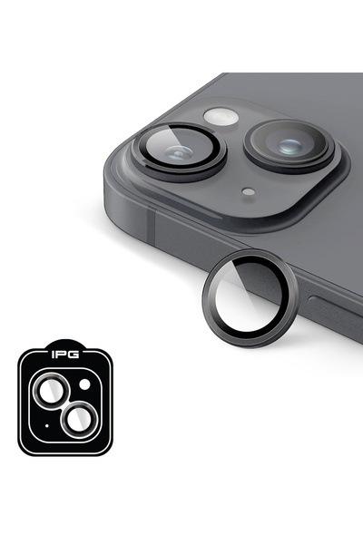 Ipg IPG ProLENS واقي عدسة الكاميرا لهاتف iPhone 14 / 14 Plus مع إطار CD من ال...