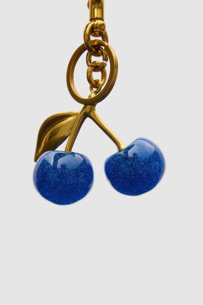 Shule Bags Cherry Bag Charm Blue