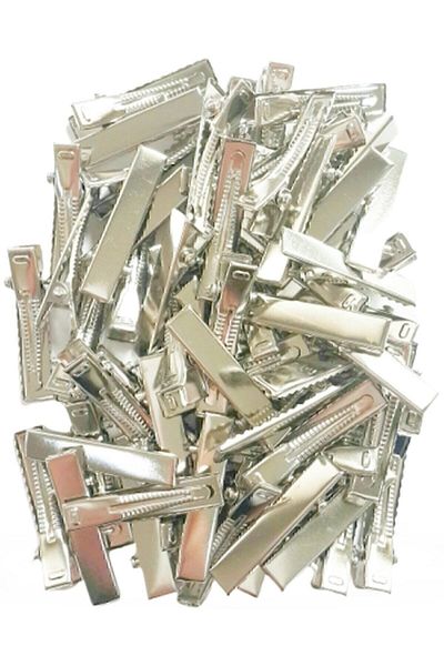 ByOzras Cataramă cu clemă metalică - Cataramă aligator Pachet 50 4,5 Cm