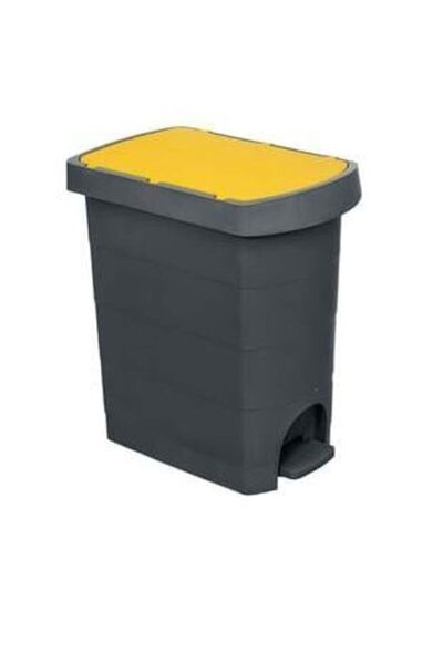Planet PELİCAN SLİM PEDALLI ÇÖP KOVASI NO.1 9LT.ANTRASİT-SARI